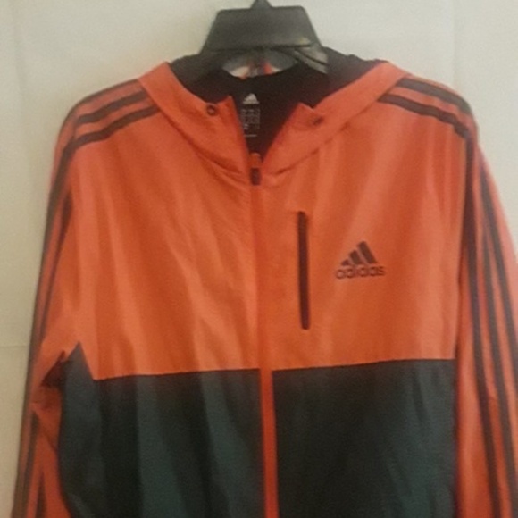 orange adidas windbreaker